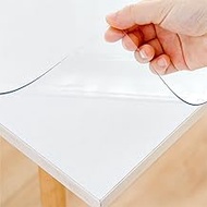 20" x 42" Clear Table Cover Protector, Waterproof & Heat Resistant (Up to 176F/80C), Thick Plastic T