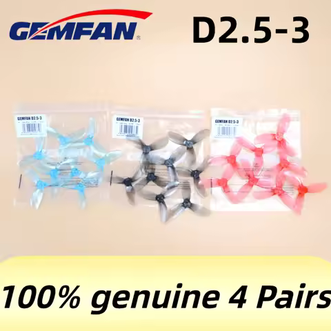 8pcs Gemfan D2.5 2.5inch 3-Blade PC FPV Prop 1.5mm Hole For 1404 Motor SpeedyBee BEE25 DJI O4