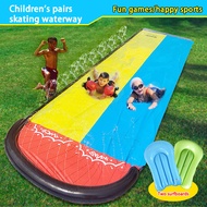 Outdoor Two-person Water Slide, Summer Water Play, Grassland Water Slide, Surfboard, PVC Inflatable 