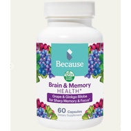 Because Brain & Memory Vitamin Brain Supplement & Memory