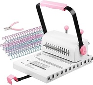 Cinch Book Binding Machine, 2:1 Hole Pitch 20 Sheet Punch Capacity, Slide Ruler for Precise Alignmen