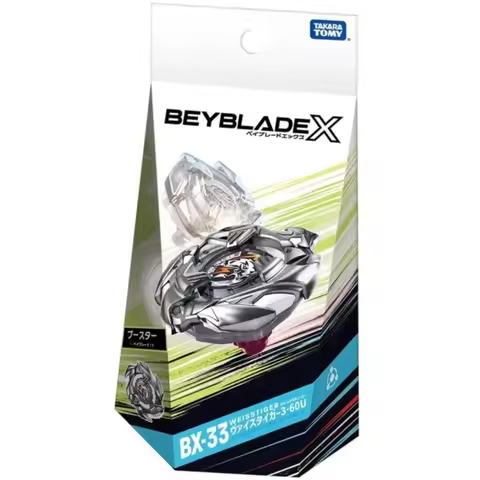 Original Takara Tomy Burst Bey X BX-33 Booster Weiss Tiger 3-60U Collectible Game Cards