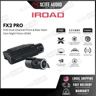 IROAD FX2 Pro FHD Dual Channel Front & Rear DashCam Night Vision ADAS App Control Car Camera Driving