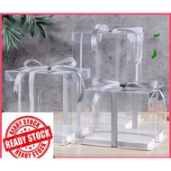 [READY STOCK IN 🇲🇾] 4" / 6" / 8" TRANSPARENT CAKE BOX / FLOWER BOX / DISPLAY BOX 1tiers/2tiers