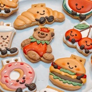 美味玩偶糖霜收涎餅乾 生日餅乾