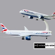 Boeing 787 BRITISH Airlines "BRITISH AIRWAYS" Scale 1:400 20CM High Quality Metal