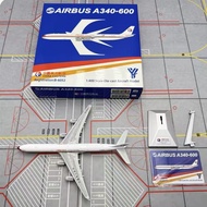 YY Wings China Oriental Airlines A340-600 B-6052 Metal Airliner Aircraft Model 1/400