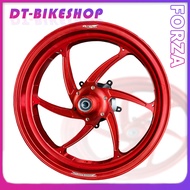 ล้อแม็ก FORZA 350 ชุดล้อ ล้อแต่ง forza350 ไซส์ ของแต่งforza350 สีดำเงา ทอง แดง ดำ ล้อแม็กรถมอไซค์ 1ค