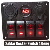 Rocker Switch 4-gang ARB Offroad Tubular Switch Car Panel Switch