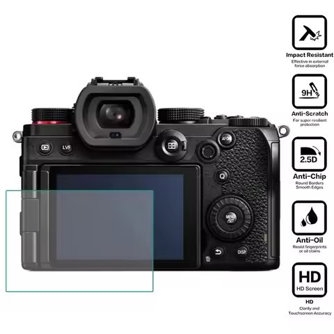 Tempered Glass Protector Cover for Panasonic Lumix S5 DC-S5 Mark II/IIX S5II S5M2 S5IIX Camera Scree