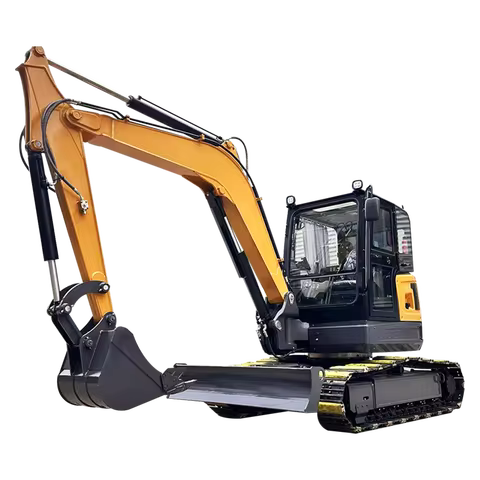 6.5-ton 6600kg large excavator used for construction mining hard soil hydraulic excavator rock crush