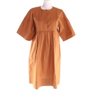 Excellent condition HERMES 5E0570DB Bohemian short dress, gauze mosaic, 100% cotton, crew neck, shor