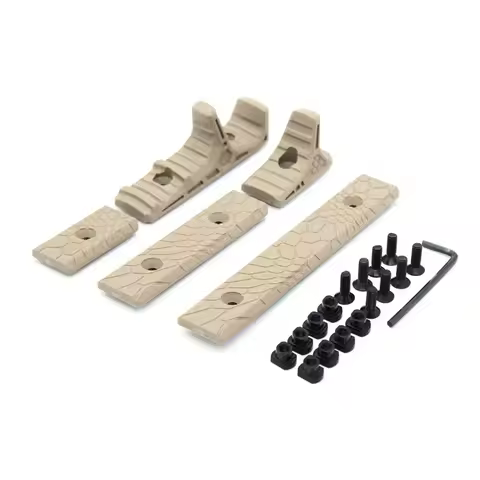 Black AR10 Airguns Airsoft Hand Stop Kit 4PCSpack Handguard Picatinny Rail Cover For Tactical AK AR1