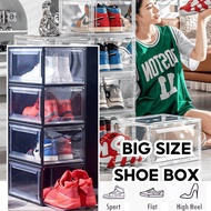 SG Stock | Bundle | Big Capacity Stackable Acrylic Magnetic Shoes Sneakers Storage Shoe Display Box 