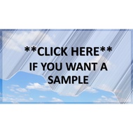**Sample** Polycarbonate/Fiberglass Roofing Sheet