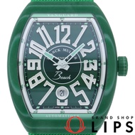 Franck Muller Vanguard Beach腕錶，綠色，亞太地區限量版，型號V41SCDTGFVRVEBC/V41SCDTBEACHVRVEGF3，帶盒保修，玻璃纖維/織物錶帶，男士腕錶，