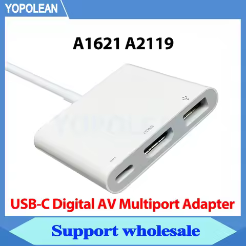 Thunderbolt 4 Thunderbolt 3 USB-C Digital AV Multiport Adapter A1621 A2119 For Macbook Pro Air Macmi