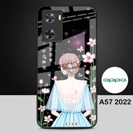 HP OPPO A57 2022 A77S 2022 Glass Softcase - Casing OPPO A77S 2022 A57 2022hp - Case OPPO A57 2022 A7