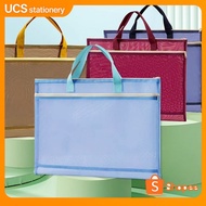 A3 documents bag for hand carry art bag mesh files zipper files