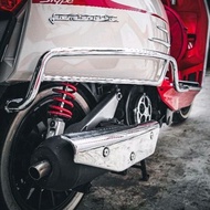 Lambretta Rear Crash Guard Model Specific For Use With New V125 V200: Pocenti Scooters Motorcycle Ac