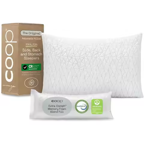Original Adjustable Pillow, King Size Bed Pillows For Sleeping, Cross Cut Memory Foam Pillows - Medi