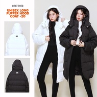 CO1026 | Unisex Long Puffer Hood Coat -20 Winter Jacket Woman Winter Coat Woman Winter Jacket