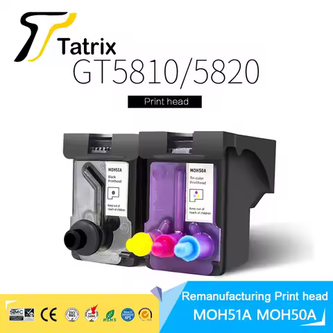 Tatrix GT51 GT52 Printhead MOH50A MOH51A Print head For HP 5810 GT5810 5820 GT5820 ink tank 310 315 