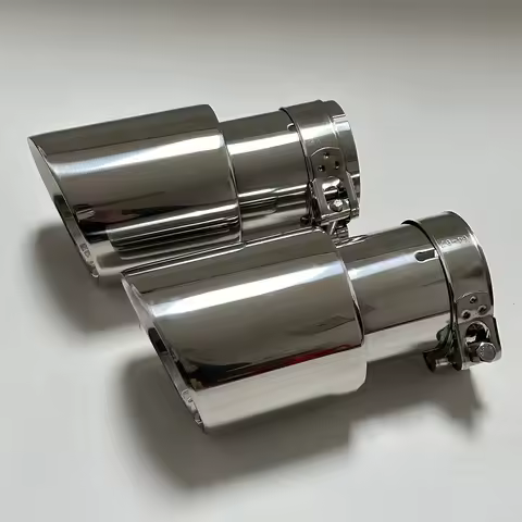 CARS attachment Exhaust pipe Tail pipe muffler Sharp tail Universal stainless steel Straight edge fl