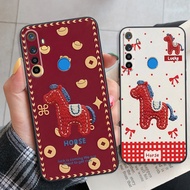 Realme C3 / 5 / REALME 5I / Realme Q / REALME 5 Pro / REALME C3 Horse model case CNY Lucky cute mone