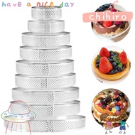 CHIHIRO Tartlet Molds Decorating Tool French Dessert Mousse Perforated Tart Ring