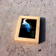 SidsWood [BT2R] 2R 6x9 cm Transparent Frame – Double-Sided Frame Made of Dutch Teak Wood | Unique & 