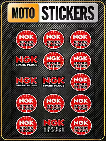 FOR NGK SPARK PLUGS Long Lasting Waterproof Reflective Sticker Scratch Conceal Fit Motorcycle Car He