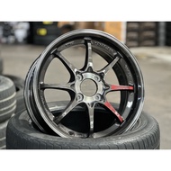 NEW 15X6.5J AOW CE28 SL Rim (set of 4) Gunmetal 4X100 for Axia Bezza NBox Myvi Vios Yaris City Jazz