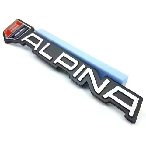 1Pcs Aluminum Alloy Car Rear Tail Trunk E30 E38 E39 B7 E90 F10 E46 Alpina Emblem Badge Logo Sticker 