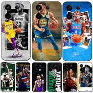 Case For POCO X6 Silicon Phone Back Cover black tpu case NBA basketball