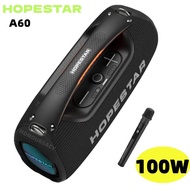 ลำโพงบลูทูธ Hopestar A80 350W พร้อมไมค์ลอย ลำโพง6ดอก มีไฟRGB ปรับเบส3โหมด ของแท้100%