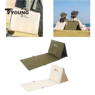 [In Stock] Beach Floor Chair Foldable Chair Compact Chair Practical Cushion Seat Beach Lounger for Sporting Events Travel Picnic