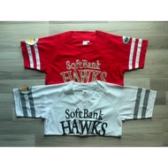 Second-Hand Japanese Baseball Shirt Softbank Screen-Printed
