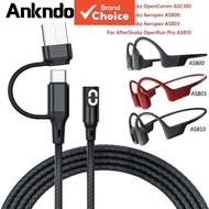 2-in-1 Shokz Charging Cable / Charger for AfterShokz Aeropex AS800/Shokz OpenRun Pro/OpenRun/OpenRun