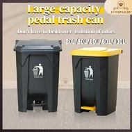 20L 30L 50L 80L 100L with Step Foot Pedal Kitchen Garbage Trash Can Restroom Waste Bin Pedal trash b