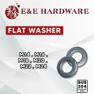 STAINLESS STEEL WASHERS FLAT WASHER M14 - M24 Plain Washer STAINLESS STEEL