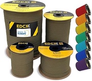 EdcX 4mm Nylon Paracord 550 300m (1000 feet) - Type III, 100% Nylon Rope, 7 Strand Rope, 4mm Nylon R