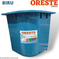 Terlaris Bak Mandi / Bak Air Sudut Bahan Pvc Oreste - Grade Biru Tua