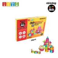 [SG] Okiedog EZLink 3D Magnetic Building Tiles 28PCS - Educational Toys (STEM)