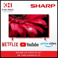 SHARP 4T-C55FL1X 55" 4K UHD GOOGLE TV + 3 YEARS WARRANTY