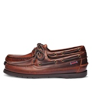 Sebago Schooner Waterproof Boat Shoes - Leather Moccasins for Men Featuring 360-Degree Rawhide Lacin