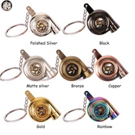 IP Real Whistle Sound Turbo Keychain Spinning Turbine Key Chain Ring Keyring