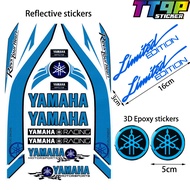 1 Bộ Nhãn Dán Phản Quang Yamaha Đề Can Logo Xe Máy Gel 3D YAMAHA