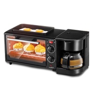 Fleco Oven Breakfast Machine 3 In 1 Toaster Coffee Machine Grill Pan 9l