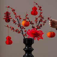 S3-1 Set of 5 mini lanterns, tree hanging accessories, hora vases to decorate CNY, mid-autumn, Chris